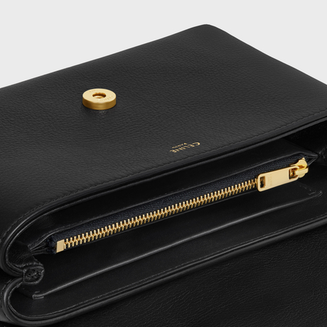 TEEN CELINE VICTOIRE BAG IN SUPPLE CALFSKIN BLACK - Image 4